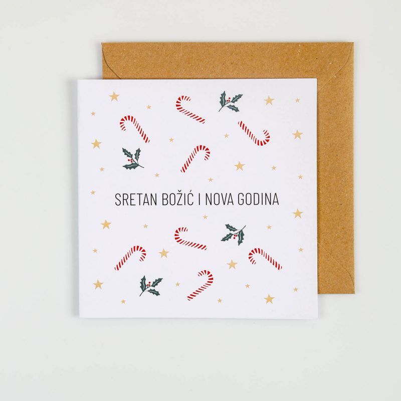 Mige čestitka Candy Cane BC06