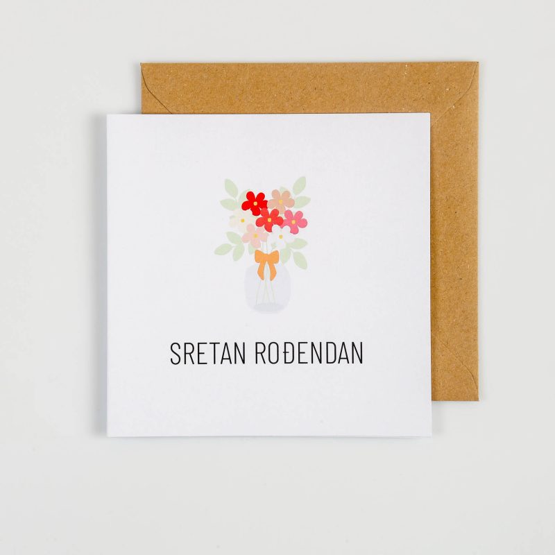 Mige čestitka Rođendanski buket PC07