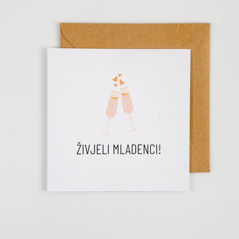 Mige čestitka Živjeli mladenci VC06