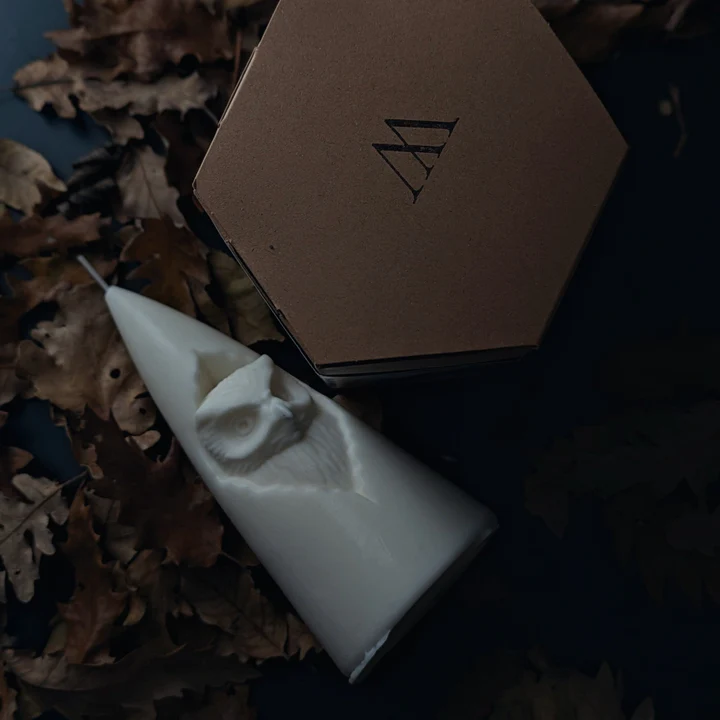 Wildlight Sculptural candle Owl 720x