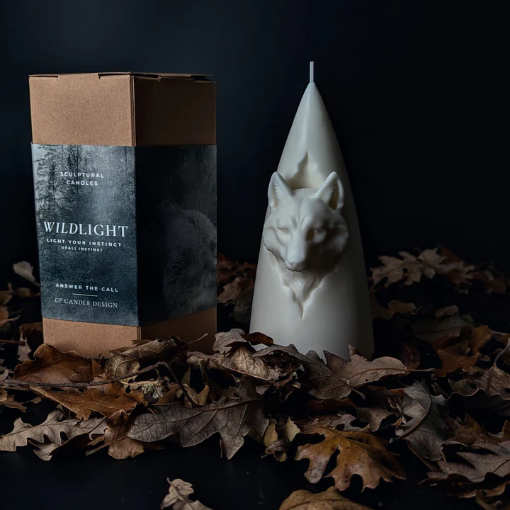 Wolf Wildlight Sculptural Candle 1 720x