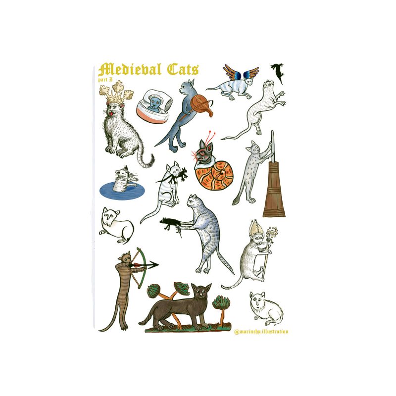 stiker cats mead