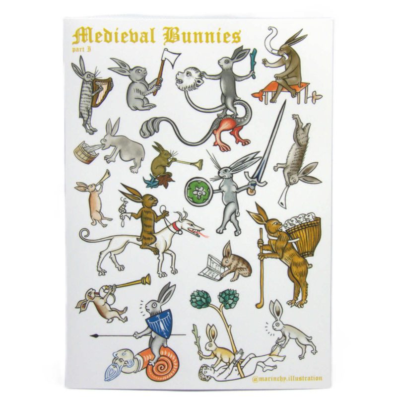 med bunnies naljep