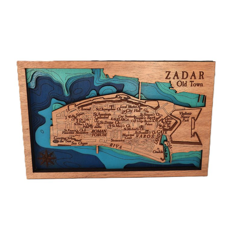 karta zadar drvena